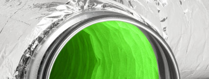 DEC International Greendec 315 mm 1 m Flexible Sound Attenuating Air Duct With Antibacterial Insulation