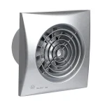 Soler And Palau SILENT-100 CHZ Silver Ø100 mm Bathroom Fan With Timer And Sensor