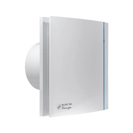 Soler & Palau SILENT-200 CHZ DESIGN White Bathroom Fan With Timer And Humidity Sensor 120 mm