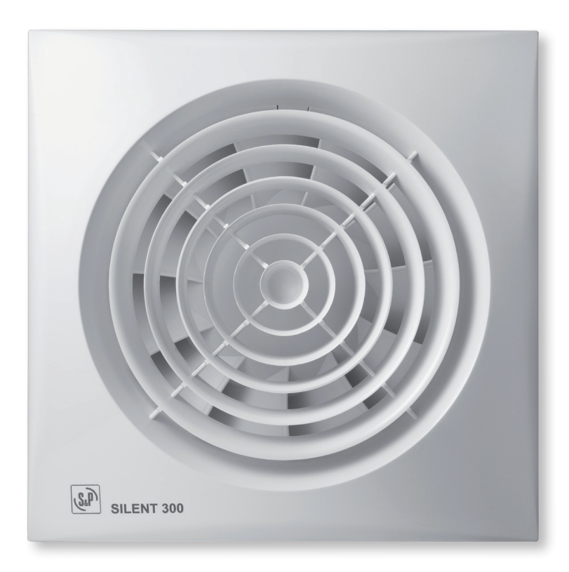 Soler & Palau SILENT-300 CHZ Ø150 mm Bathroom Extract Fan With Timer And Humidistat Soler & Palau SILENT-300 CHZ Ø150 mm Bathroom Fan With Timer And Humidity Sensor 260 m3/h