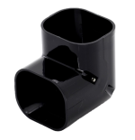 INABA DENKO SC-77-K Black 90 Degree Vertical Duct Elbow Decorative Slimduct