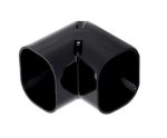INABA DENKO SC-77-K 90 Degree Vertical Duct Elbow Slimduct Black PVC
