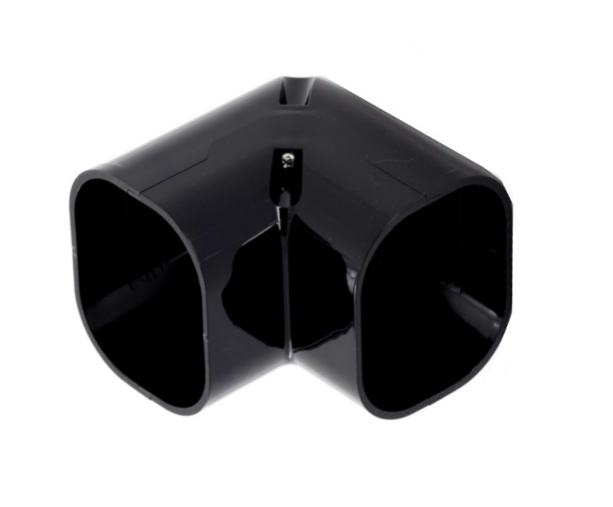 INABA DENKO SC-77-K 90° Vertical Duct Elbow Slimduct Black INABA DENKO SC-77-K 90 Degree Vertical Duct Elbow Slimduct Black PVC