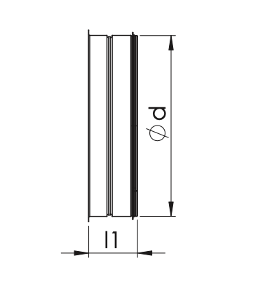 ETS NORD NSK-T Ø100mm Straight Saddle Flange Dimensions 40mm Width 0.09kg
