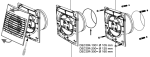 Soler & Palau Decor 200 C: schema di montaggio dell'aspiratore per bagno