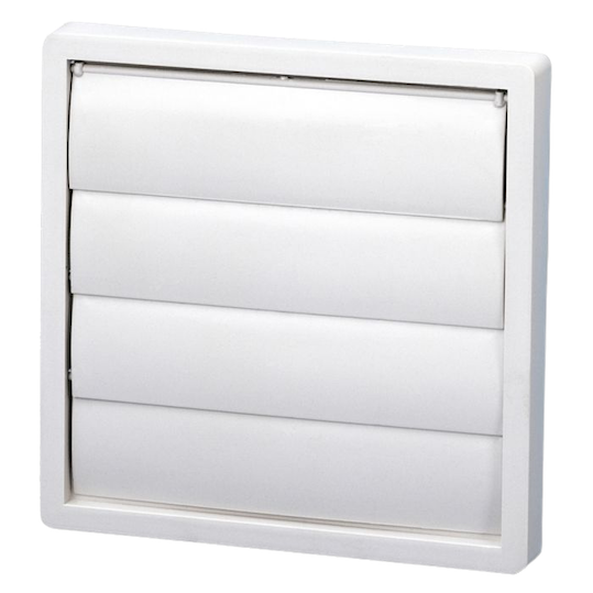 Soler & Palau PER-125 W Gravity Vent Grille Ø125 mm Soler And Palau PER-125 W Ventilation Grille With Gravity Shutter Ø125 mm White UV Resistant Plastic