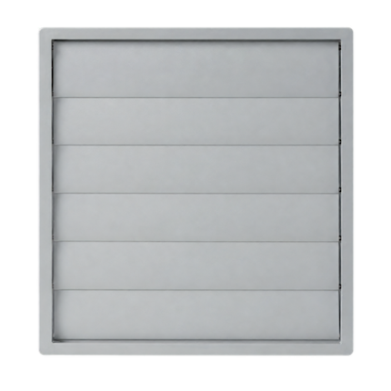 Soler And Palau PER-250 W External Ventilation Grille With Gravity Shutter Ø250 mm Light Grey RAL 7035
