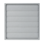 Soler And Palau PER-355 W External Ventilation Grille With Gravity Backdraft Shutter Ø355 mm Light Grey RAL 7035